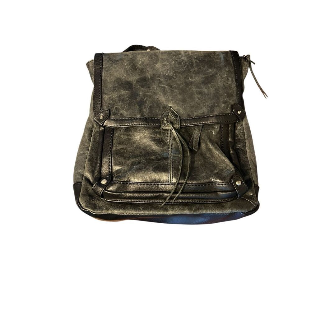 The Sak Women's Ventura Gray black Adjustable Strap Convertible Backpack Bag